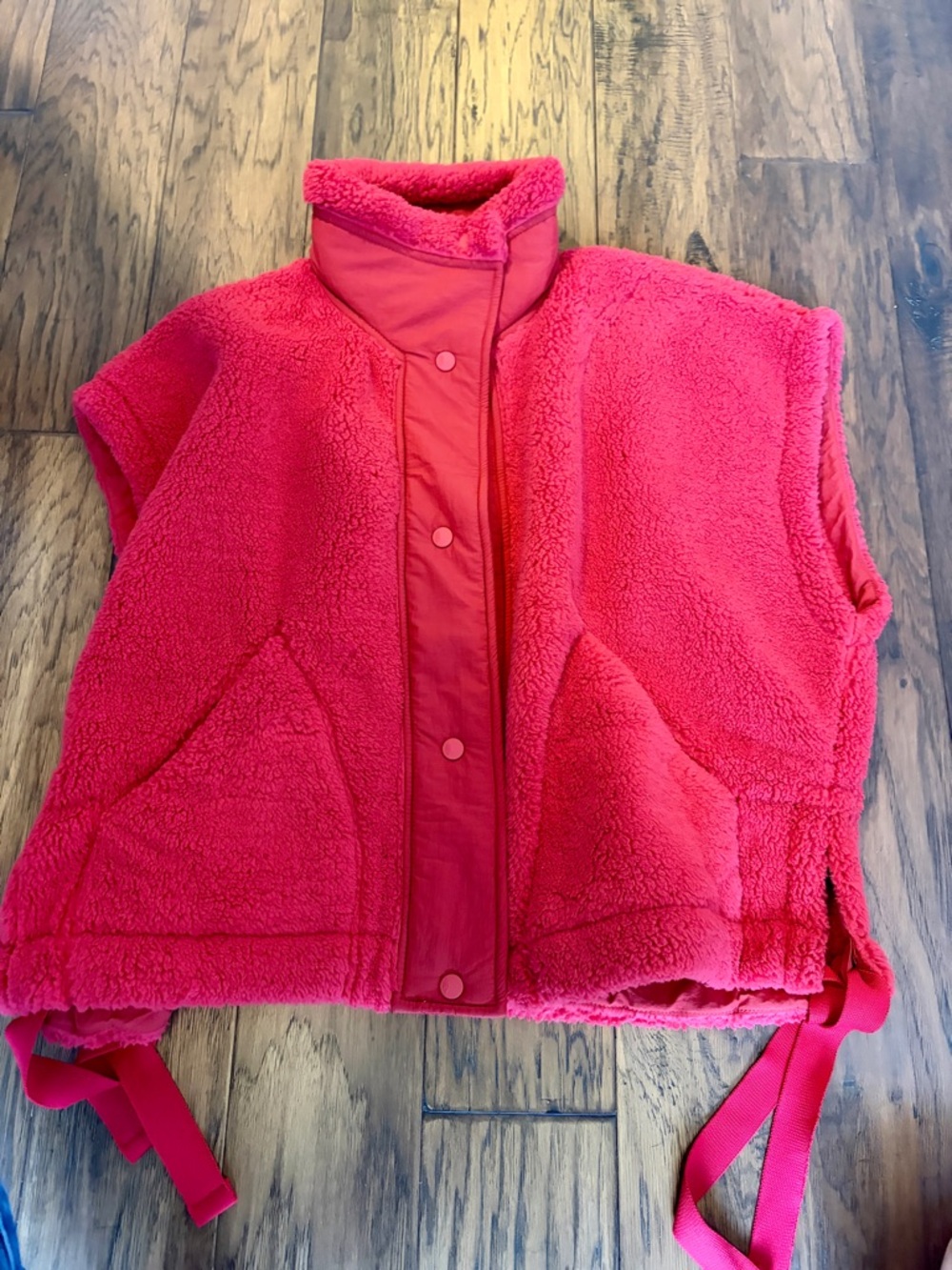 FP Movement by Free People red fleece Vest- worn once